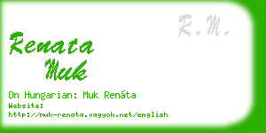 renata muk business card