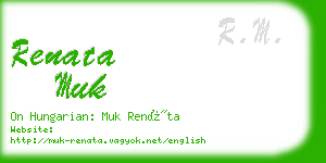 renata muk business card